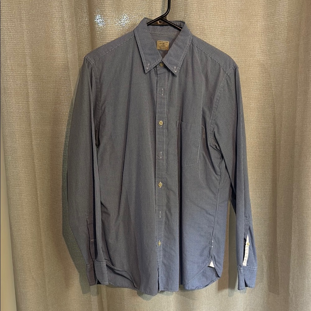 J. Crew Blue Casual Button Down Shirt with Long Sleeves